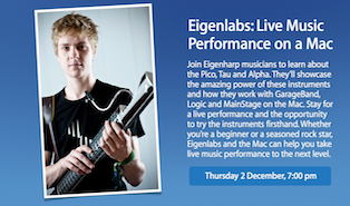 Eigenlabs at the Apple Store, Covent Garden